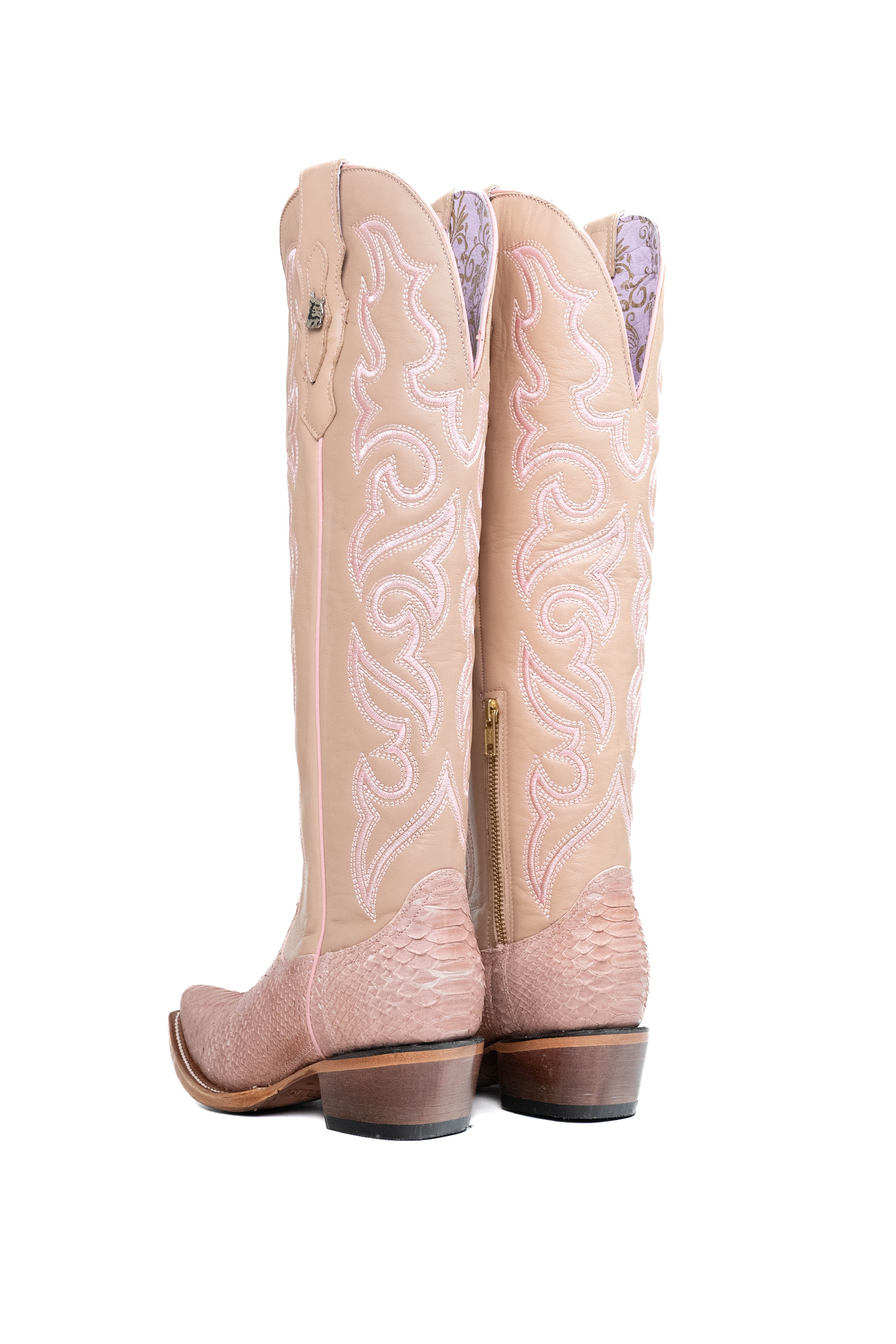 Ariana Python Exotic Tall Snip Toe Cowgirl Boot
