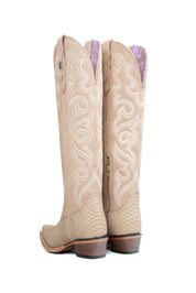 Ariana Python Exotic Tall Snip Toe Cowgirl Boot