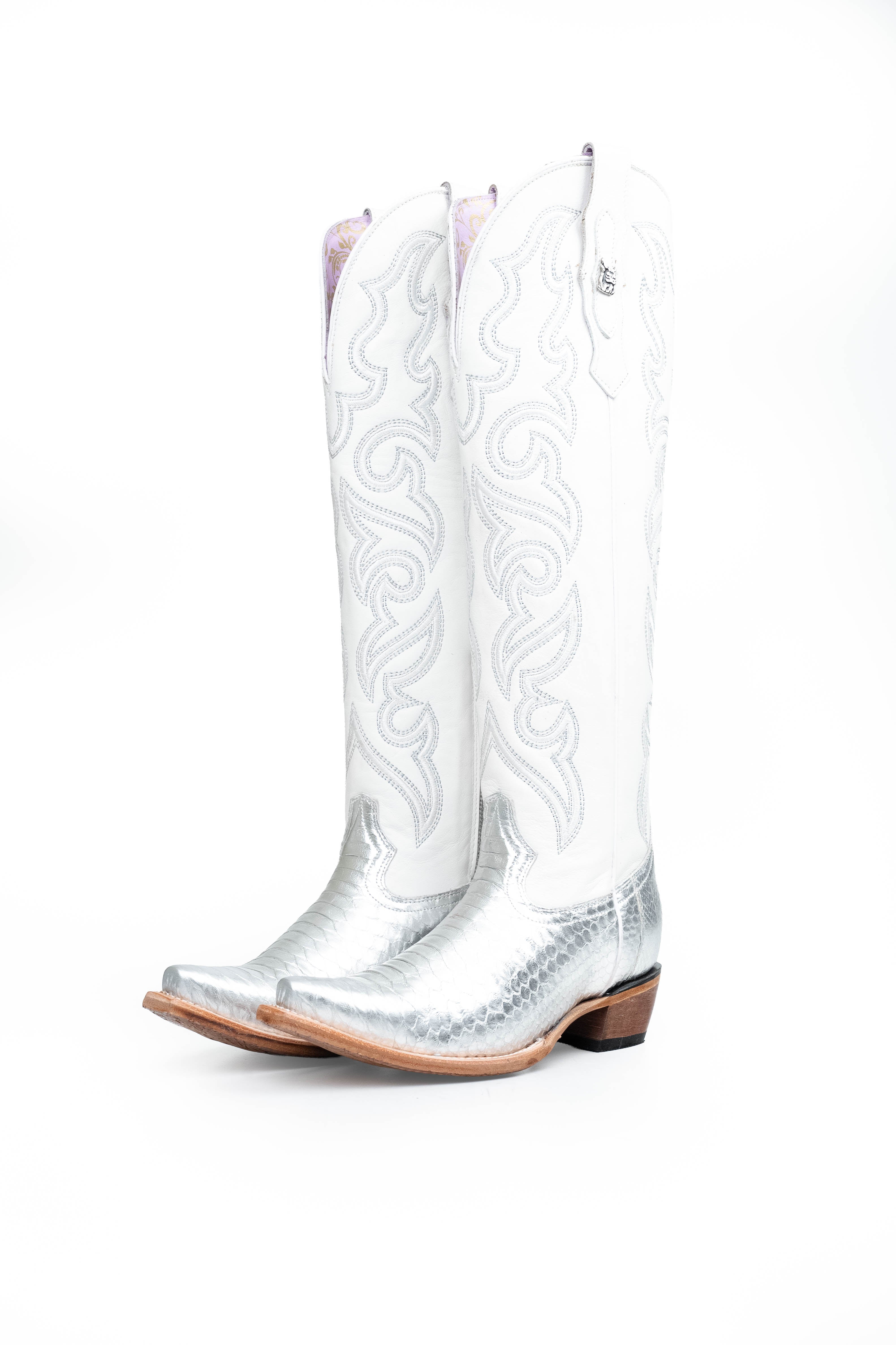 Ariana Python Exotic Tall Snip Toe Cowgirl Boot