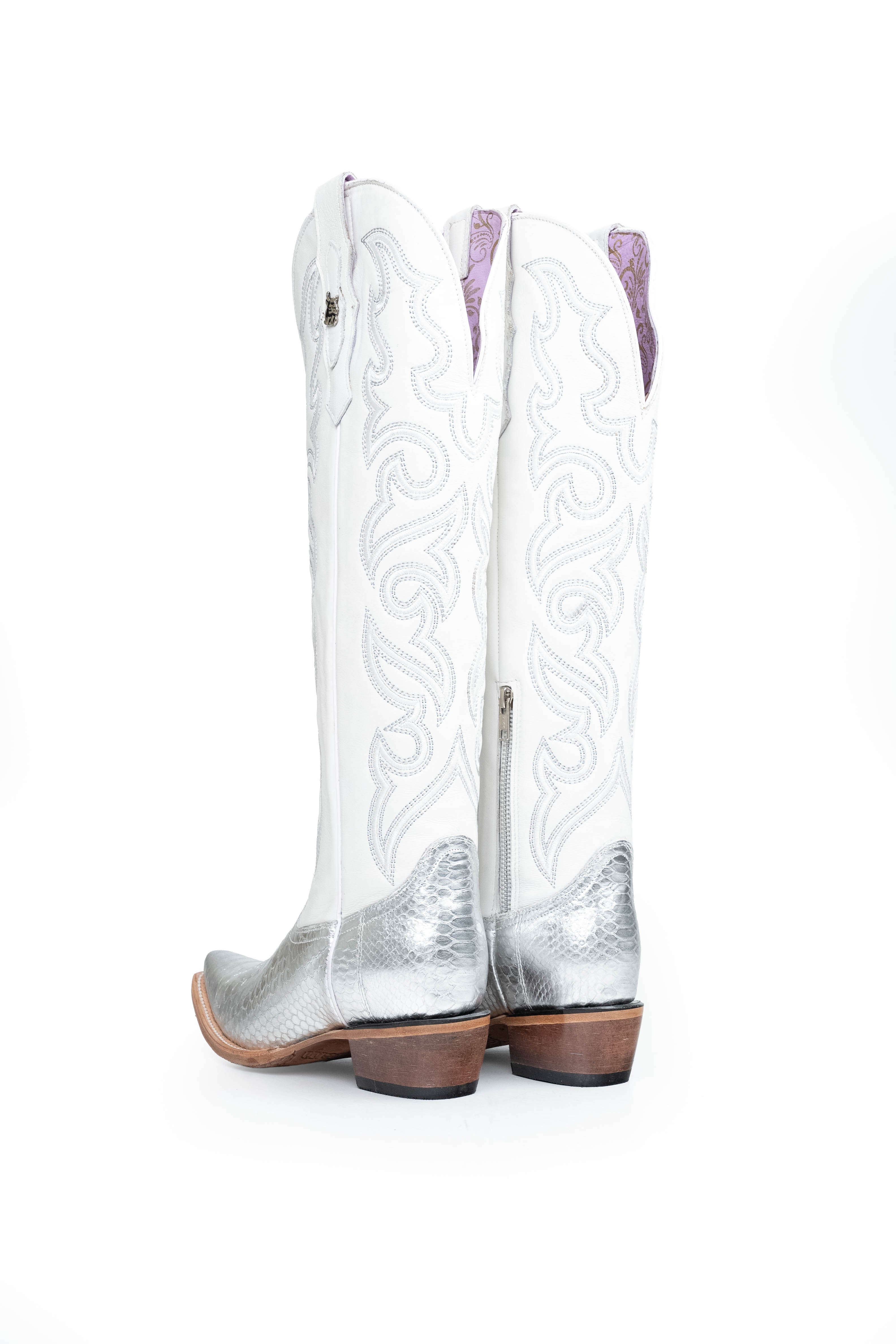 Ariana Python Exotic Tall Snip Toe Cowgirl Boot