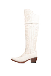 Amour Knee High Red Bottom Snip Toe Cowgirl Boot