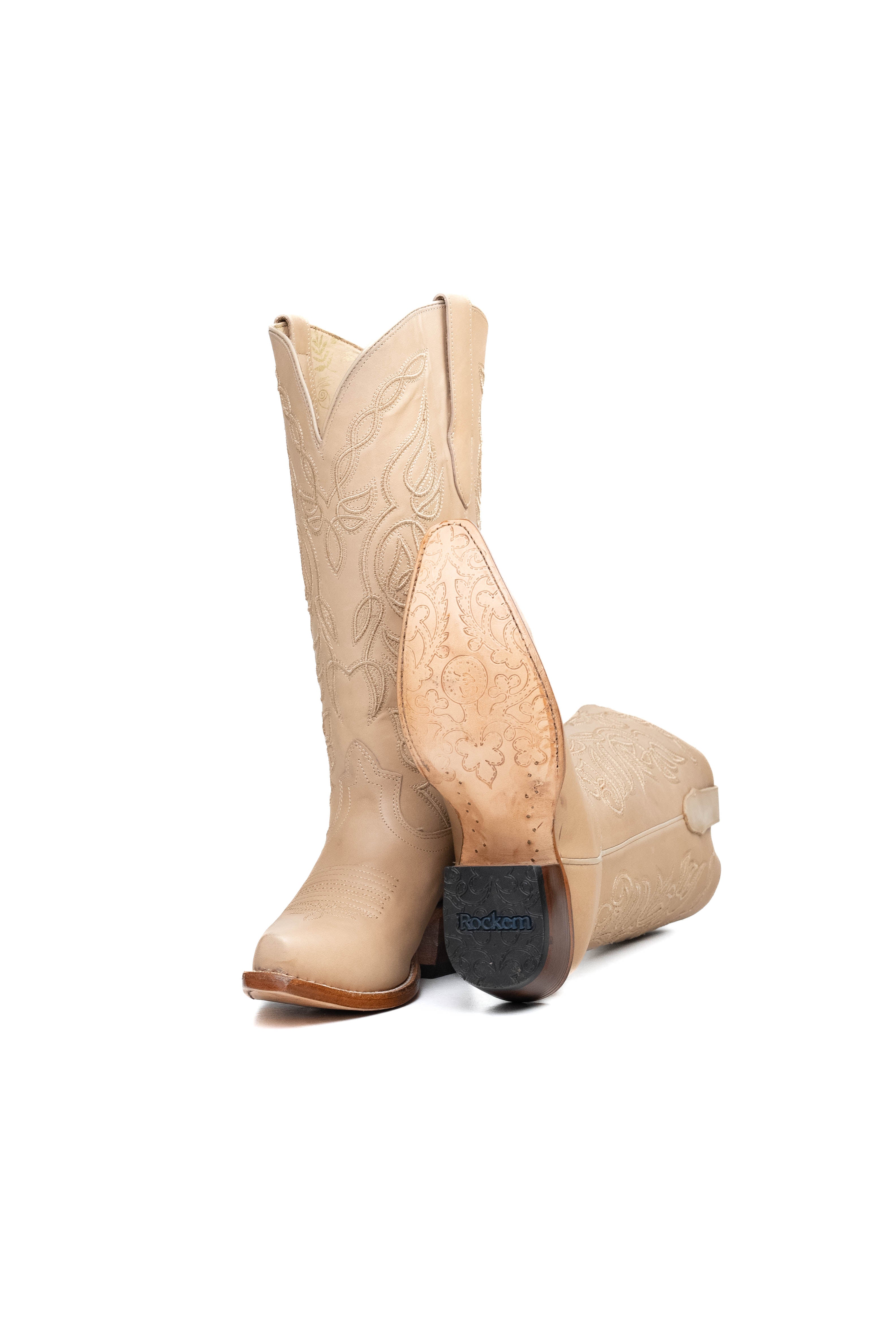 Sally Midi Wide Calf Snip Toe Cowgirl Boot