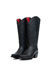 Sally Midi Red Bottom Wide Calf Snip Toe Cowgirl Boot