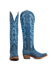 Ariana Python Exotic Tall Snip Toe Cowgirl Boot