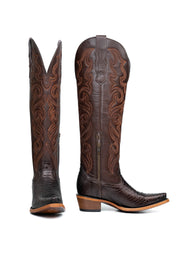 Ariana Python Exotic Tall Snip Toe Cowgirl Boot