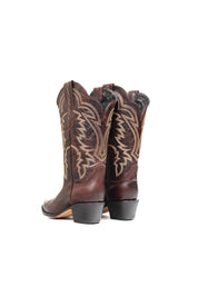 Mia Wide Calf Snip Toe Cowgirl Boot