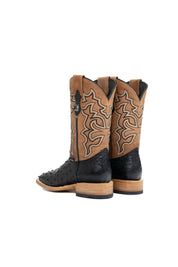 Lucas Exotic Ostrich Square Toe Cowboy Boot