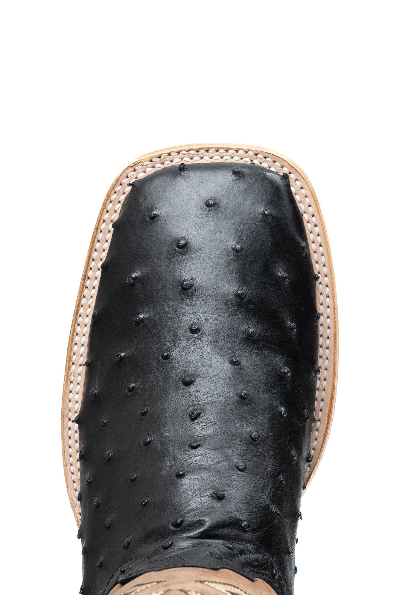 Lucas Exotic Ostrich Square Toe Cowboy Boot