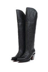 Myriam Knee High Red Bottom Snip Toe Cowgirl Boot