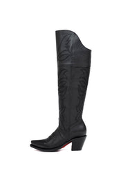 Myriam Knee High Red Bottom Snip Toe Cowgirl Boot