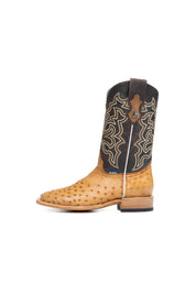 Lucas Exotic Ostrich Square Toe Cowboy Boot
