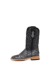Bruce Tooled Flower Square Toe Cowboy Boot