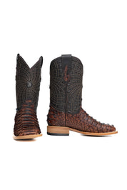 Brian Python Square Toe Cowboy Boot