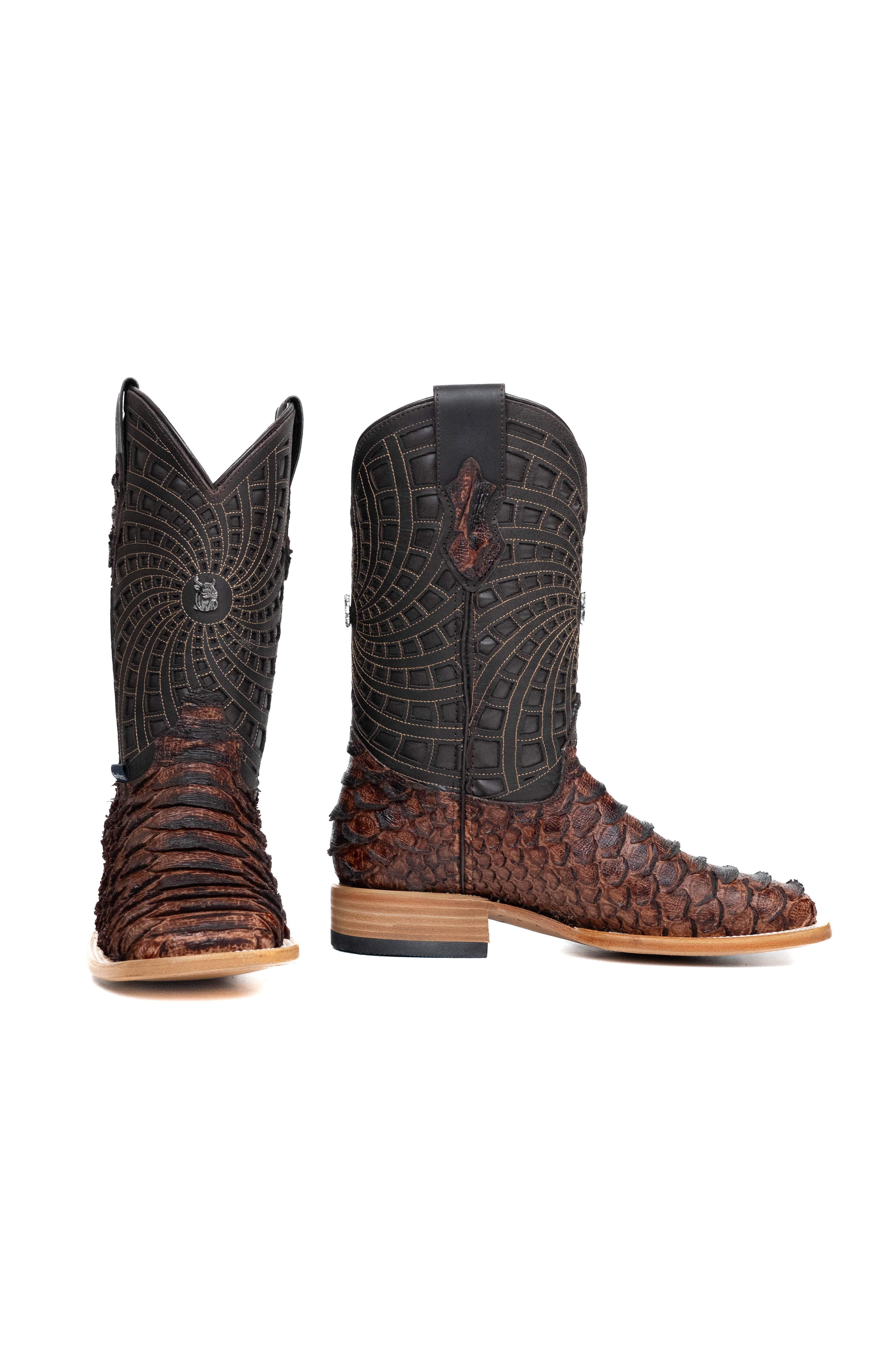 Brian Python Square Toe Cowboy Boot