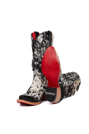 Charlotte Cowhide Red Bottom Snip Toe Cowgirl Boot Size 6.5 Box VW40