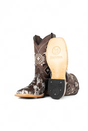 Men's Cowhide Square Toe Cowboy Boot Size 7 Box NM35