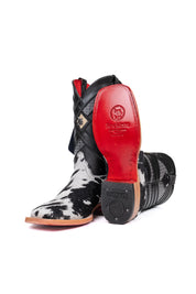 Prescott Cowhide Red Bottom Square Toe Cowboy Boot Size 8 Box TM35