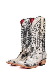 Charlotte Cowhide Red Bottom Snip Toe Cowgirl Boot Size 6.5 Box VW41
