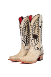 Charlotte Cowhide Red Bottom Snip Toe Cowgirl Boot Size 6.5 Box VW42
