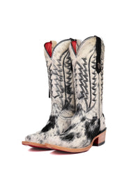 Charlotte Cowhide Red Bottom Snip Toe Cowgirl Boot Size 6.5 Box VW43