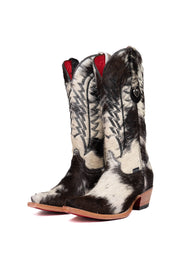 Charlotte Cowhide Red Bottom Snip Toe Cowgirl Boot Size 7 Box VW46