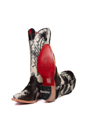 Charlotte Cowhide Red Bottom Snip Toe Cowgirl Boot Size 7 Box VW46