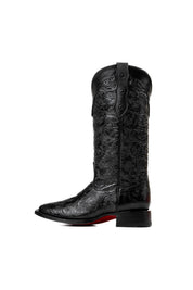 452 Mila Cincelado Red Bottom Square Toe Cowgirl Boot