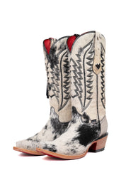 Charlotte Cowhide Red Bottom Snip Toe Cowgirl Boot Size 7 Box VW49