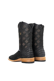 Bradley Matte Python Square Toe Cowboy Boot