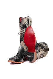 Charlotte Cowhide Red Bottom Snip Toe Cowgirl Boot Size 7 Box VW50