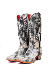 Charlotte Cowhide Red Bottom Snip Toe Cowgirl Boot Size 7.5 Box VW51