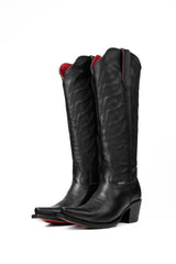 Carla Tall Red Bottom Snip Toe Cowgirl Boot