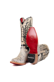 Charlotte Cowhide Red Bottom Snip Toe Cowgirl Boot Size 7.5 Box VW52