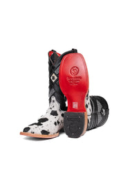 Prescott Cowhide Red Bottom Square Toe Cowboy Boot Size 9 Box TM47