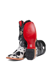 Prescott Cowhide Red Bottom Square Toe Cowboy Boot Size 9 Box TM48