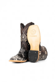 Men's Cowhide Square Toe Cowboy Boot Size 8.5 Box NM49