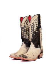 Charlotte Cowhide Red Bottom Snip Toe Cowgirl Boot Size 7.5 Box VW55