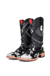 Prescott Cowhide Red Bottom Square Toe Cowboy Boot Size 9 Box TM49