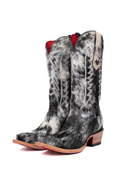 Charlotte Cowhide Red Bottom Snip Toe Cowgirl Boot Size 7.5 Box VW57