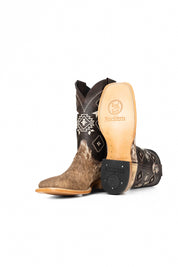 Men's Cowhide Square Toe Cowboy Boot Size 9 Box NM52