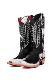 Charlotte Cowhide Red Bottom Snip Toe Cowgirl Boot Size 8 Box VW58