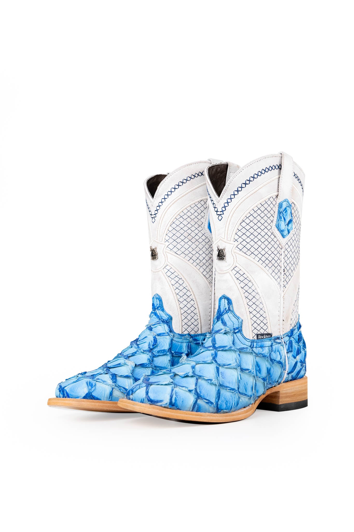Jones Exotic Pirarucu Square Toe Cowboy Boot