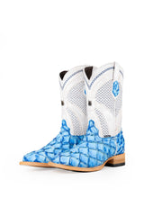 Jones Exotic Pirarucu Square Toe Cowboy Boot