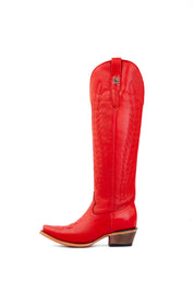 Valentina Tall Red Bottom Snip Toe Cowgirl Boot