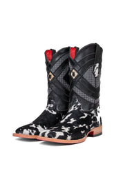 Prescott Cowhide Red Bottom Square Toe Cowboy Boot Size 9 Box TM53