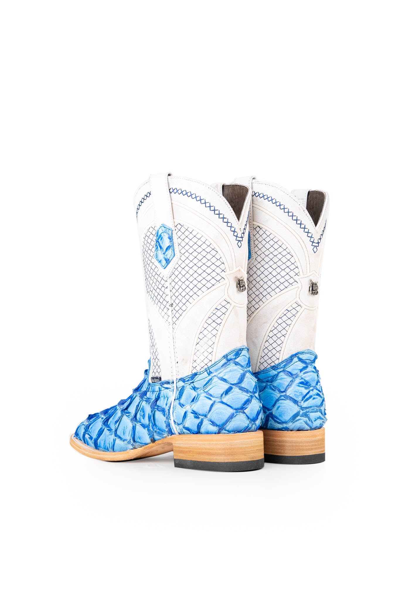 Jones Exotic Pirarucu Square Toe Cowboy Boot