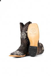 Men's Cowhide Square Toe Cowboy Boot Size 9.5 Box NM54