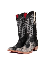 Charlotte Cowhide Red Bottom Snip Toe Cowgirl Boot Size 8 Box VW60