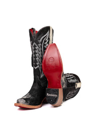 Charlotte Cowhide Red Bottom Snip Toe Cowgirl Boot Size 8 Box VW60