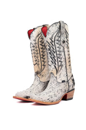 Charlotte Cowhide Red Bottom Snip Toe Cowgirl Boot Size 8 Box VW62